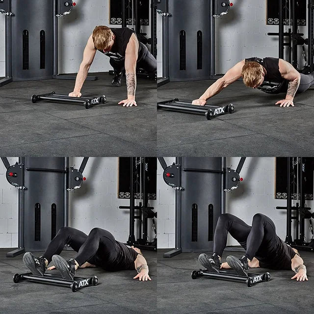 Glute Ham Roller 6,5 kg belastbar 200 kg montert i treningsmiljø