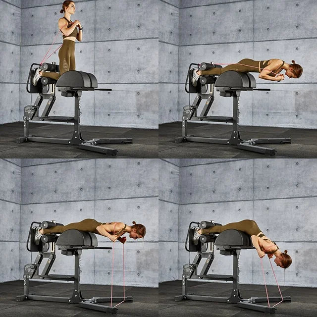 Glute ham trainer PRO 98 kg belastning 500 kg EN 20957 nærbilde av ramme