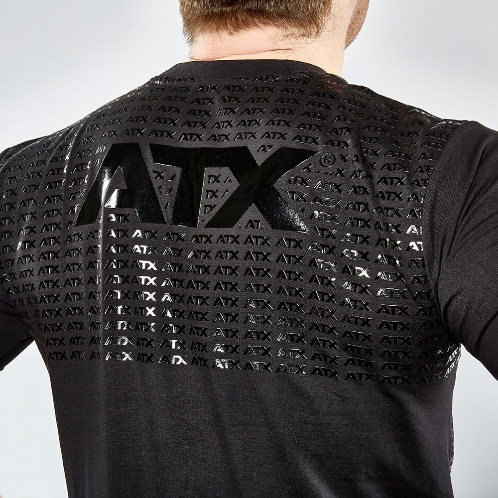 Grip shirt størrelse M-XXL svart bomull/lycra nærbilde av stoff