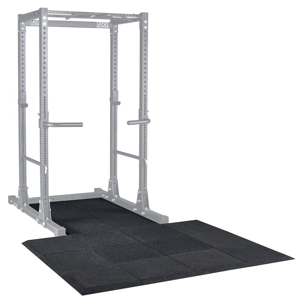Gulvbeskyttelse for Power Rack modell C 30 mm gummi forfra