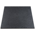 Gulvbeskyttelse gummiflis 1000 x 1000 x 30 mm svart forfra