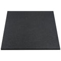 Gulvbeskyttelse gummiflis 1000 x 1000 x 30 mm antrasitt forfra