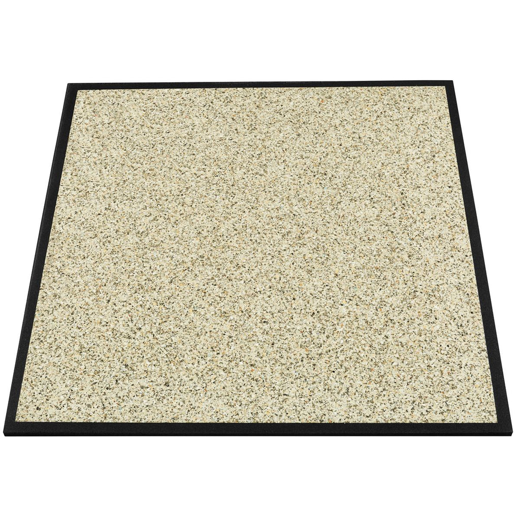 Gulvbeskyttelse med lyddemping 1000 x 1000 x 20 mm ΔLw sett fra siden