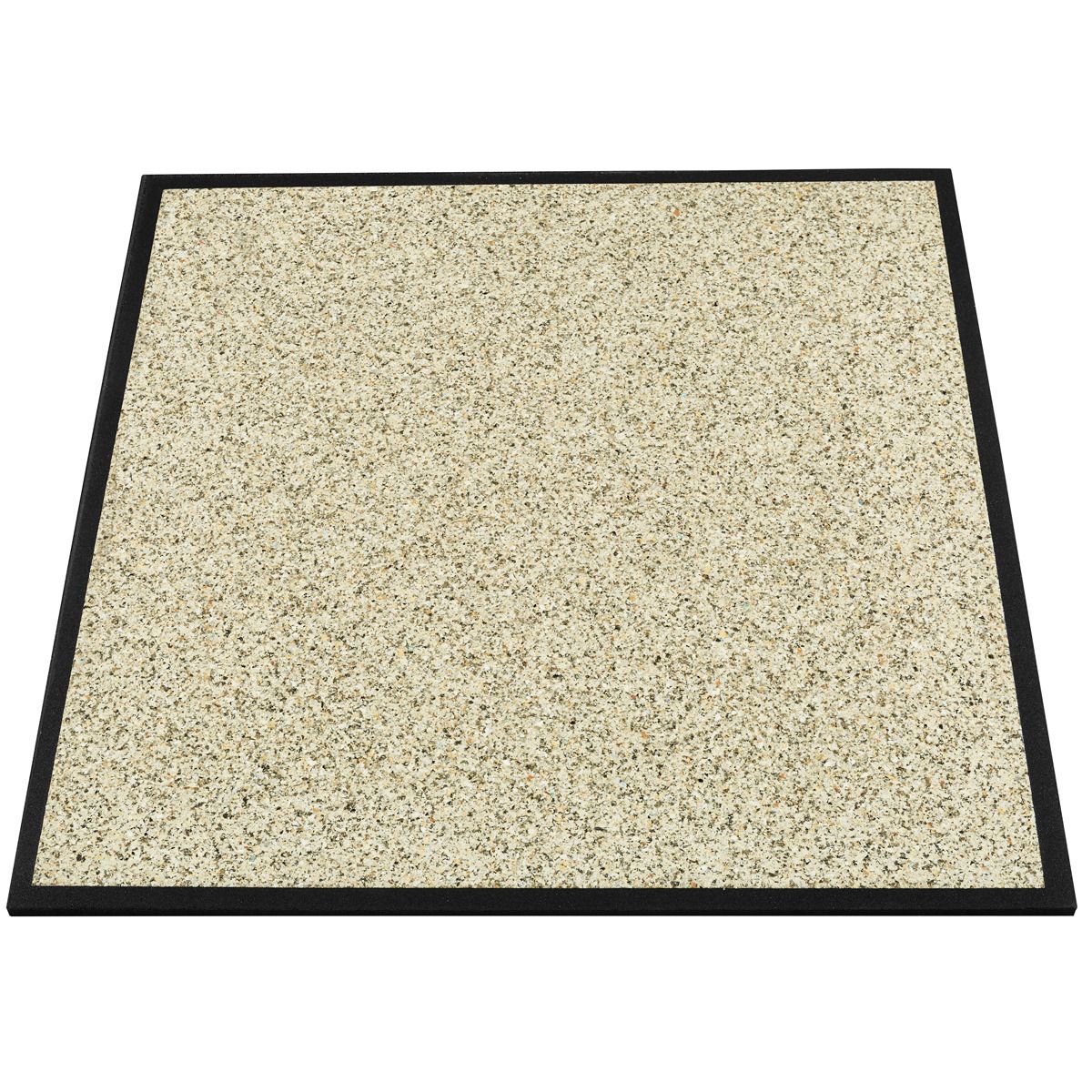 Gulvbeskyttelse med lyddemping 1000 x 1000 x 20 mm ΔLw sett fra siden