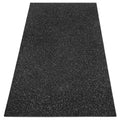 Gulvbeskyttelsesmatte 10 mm gummi 100 x 200 cm grå spetter forfra