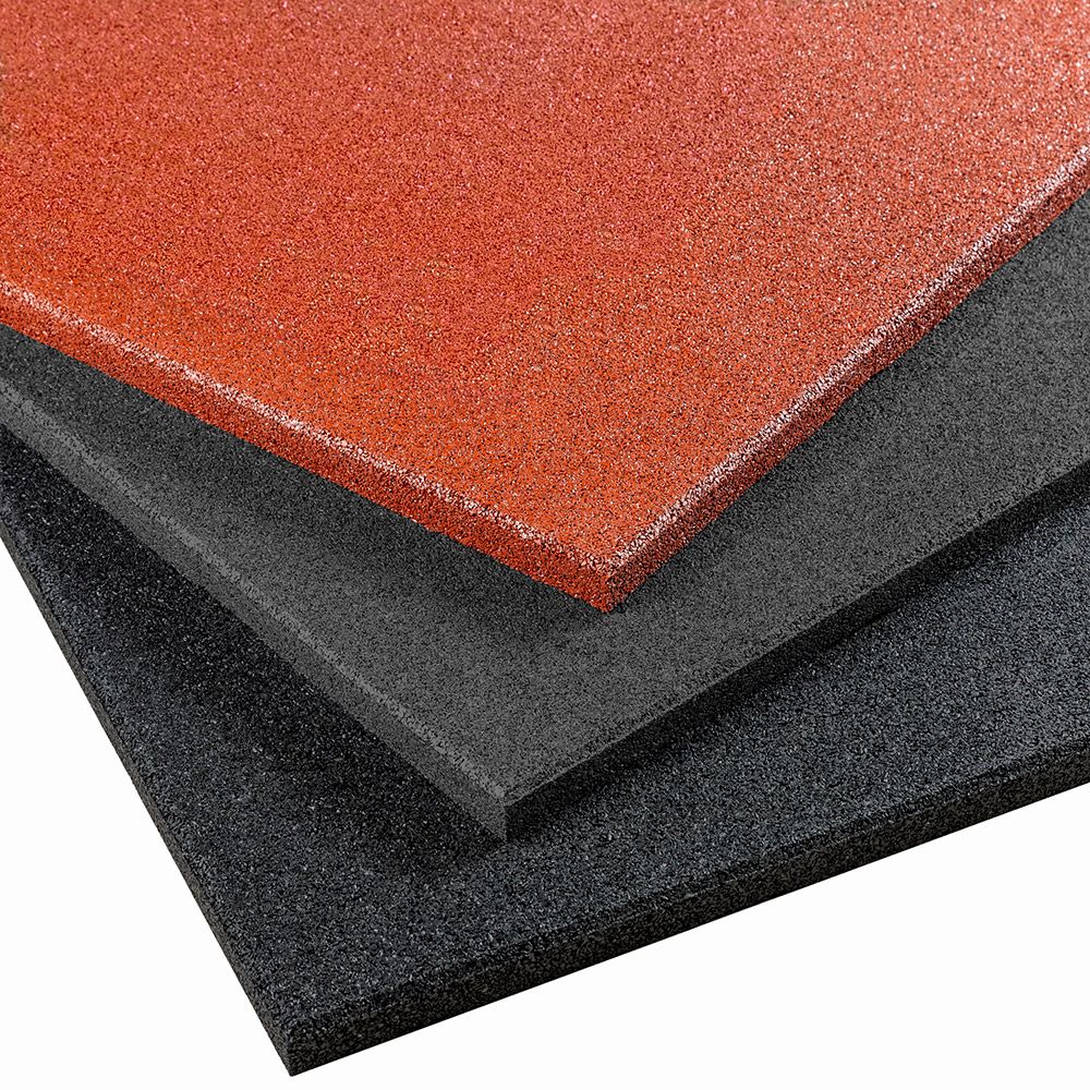 Gulvbeskyttelsesplate CleanFit gummi 20 mm puslespillsystem - Gymfloor