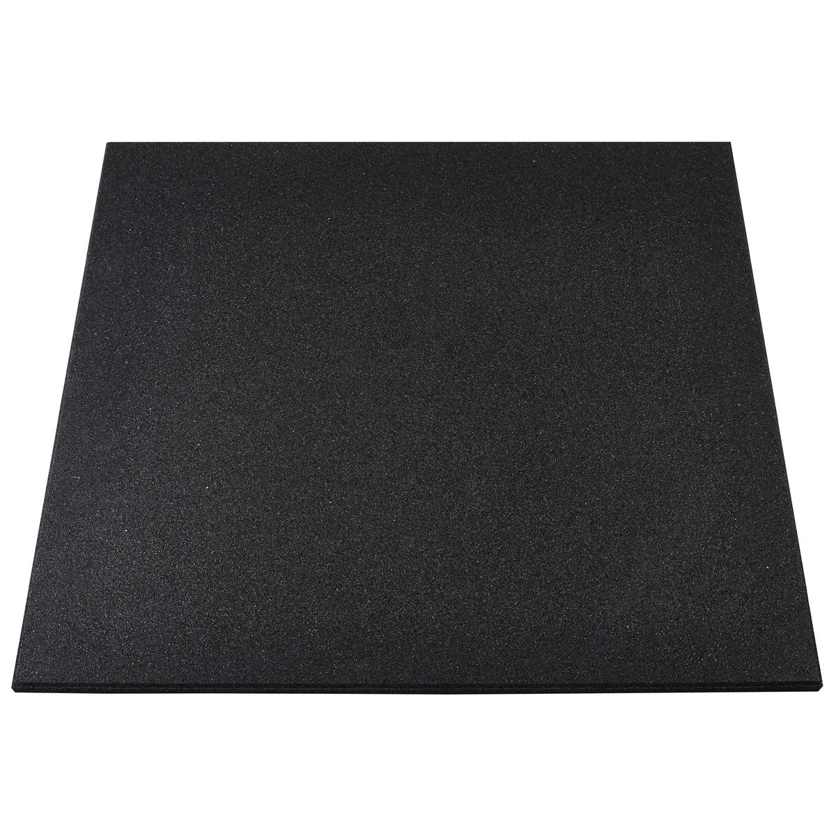 Gulvbeskyttelsesplate gummigranulat fitness 100x100 cm forfra