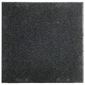 Gummiflis basisplate 50 x 50 x 2 cm svart resirkulert gummi Gymfloor for treningsgulv