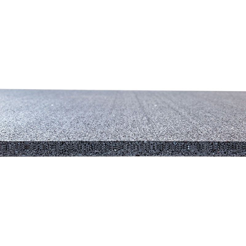 Nærbilde av overflate på gummigulv beskyttelsesmatte 10 mm 1x5 m rull 5 m² R10