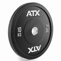Gym Bumper Plate 10 kg vektskive i helgummi 50 mm forfra