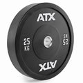 Gym Bumper Plate 25 kg gummi vektskive 50 mm forfra