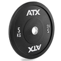 Gym Bumper Plate 5 kg vektskive i helgummi 50 mm forfra