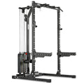 Half Rack 620 komplettsystem med lat pulldown stack weight forfra