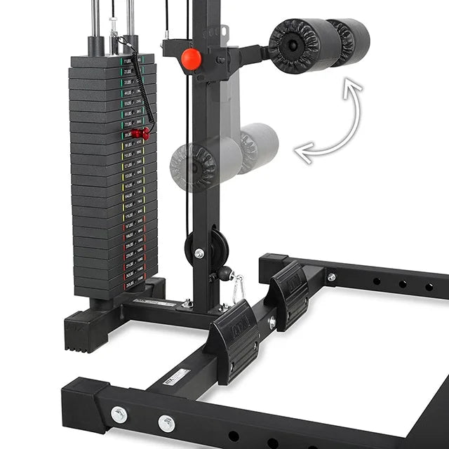 Half Rack 620 komplettsystem med lat pulldown stack weight - ATX