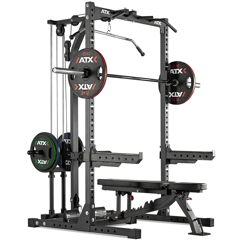 Half Rack 620 komplettsystem med lat pulldown plate load - ATX bakside