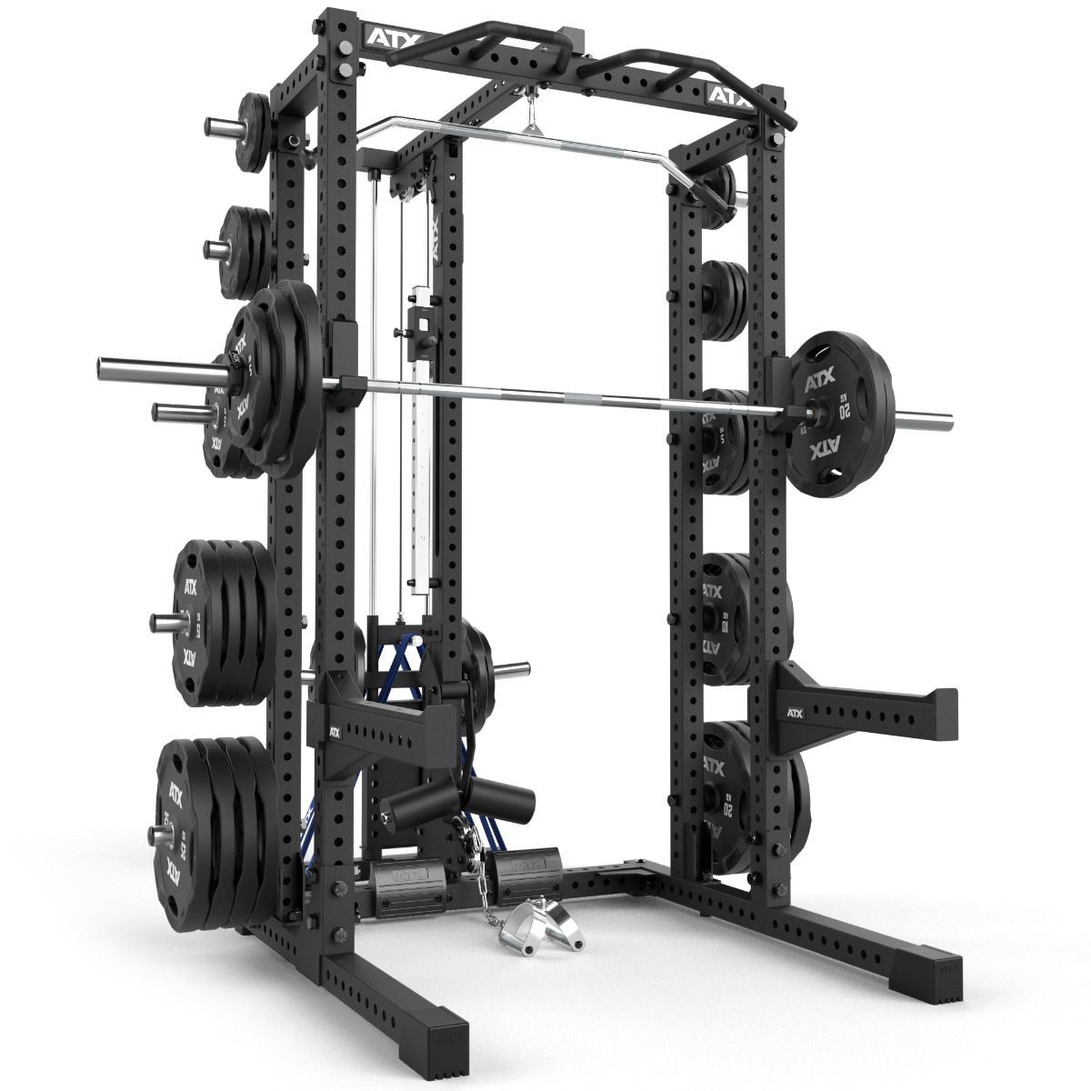 Half Rack 780 komplettstasjon med extension og lat pulldown bakside