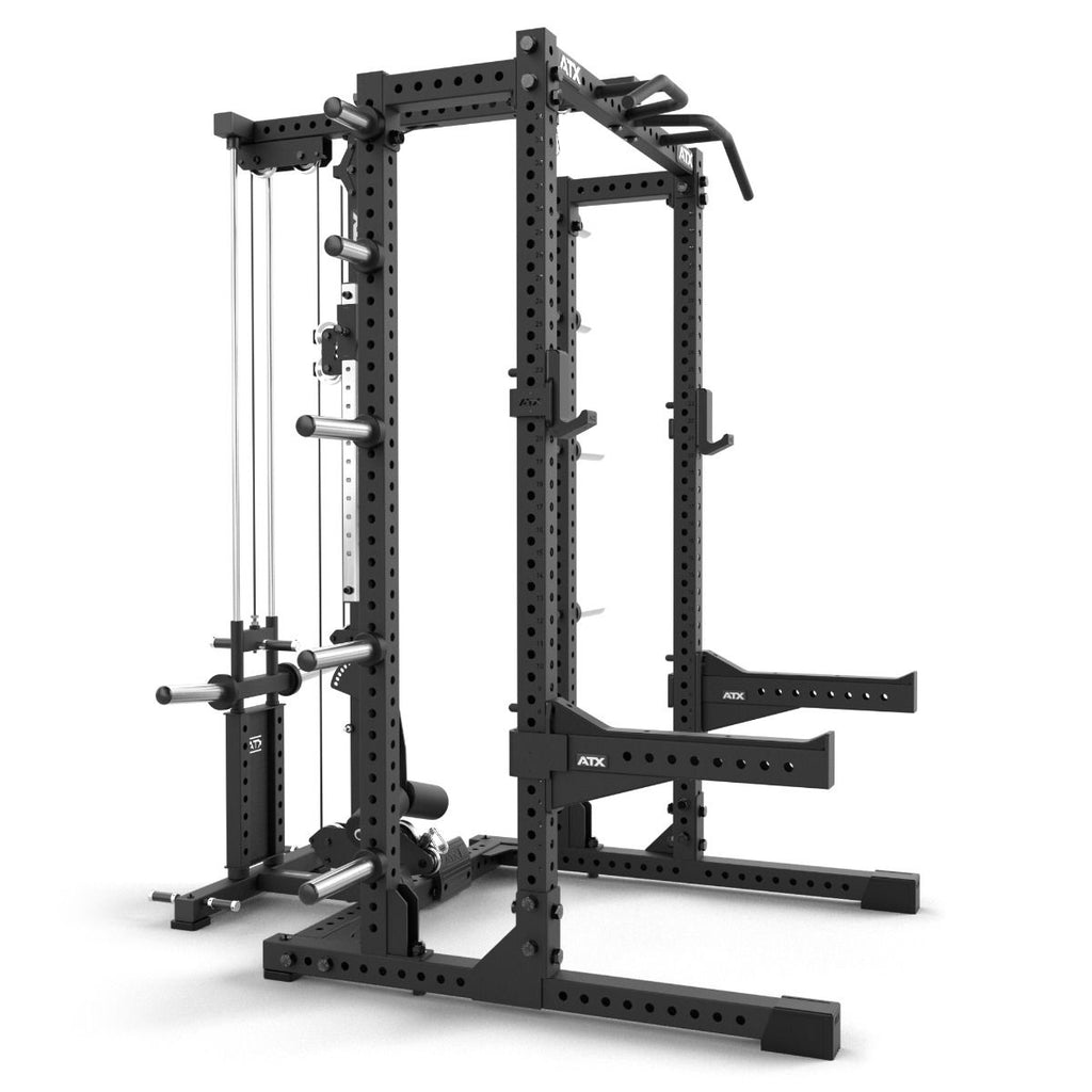 Montert Half Rack 780 komplettstasjon med extension og lat pulldown