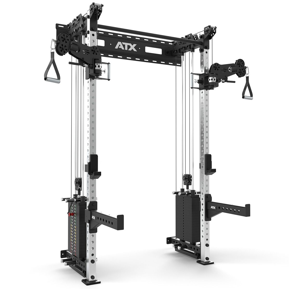 Half Rack med kabelstasjon 2 x 90 kg pinnevekter ATX forfra