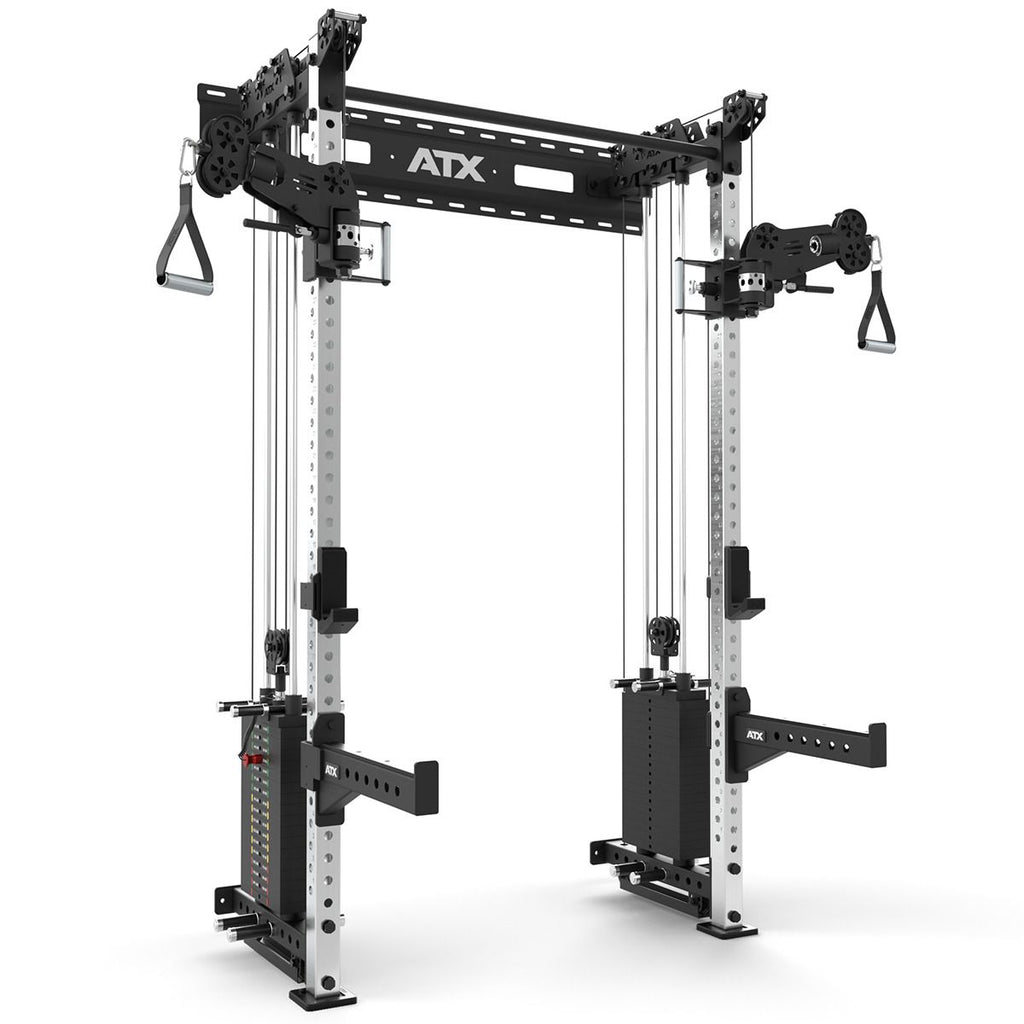 Half Rack med kabelstasjon 2x90 kg vektblokk veggfeste forside