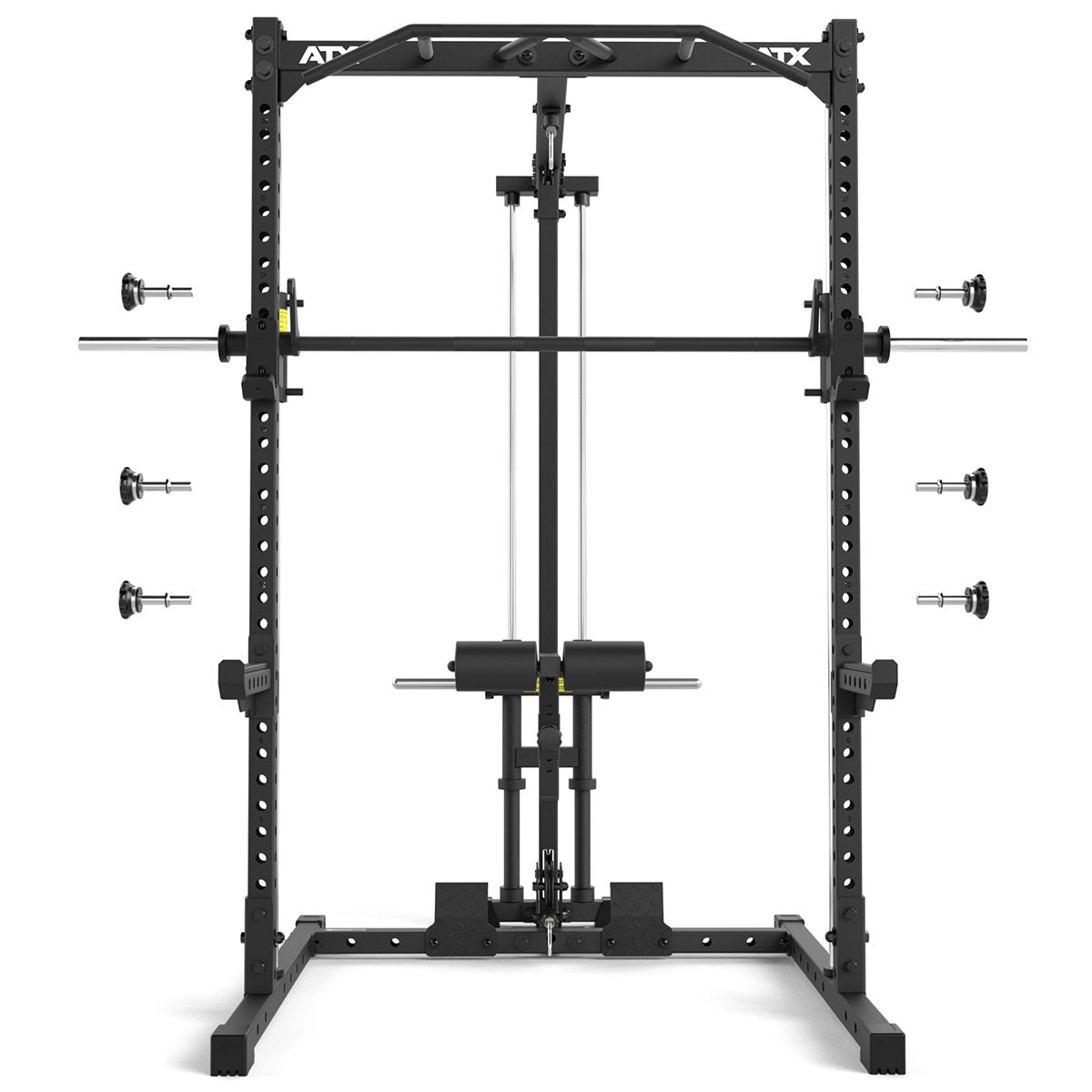 Målinger av Half Rack komplettsett 510 med lat pulldown plate load