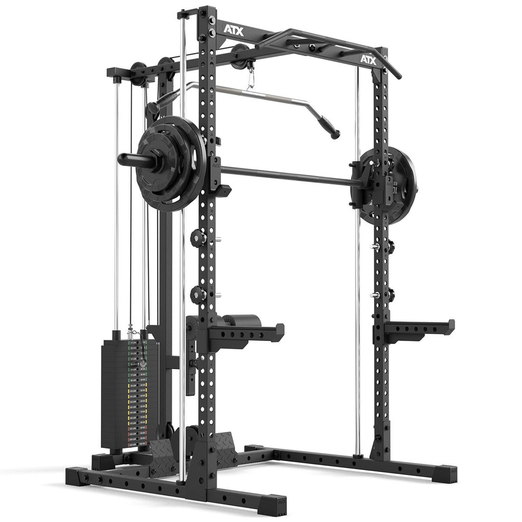 Montert Half Rack komplettsett 510 med lat pulldown stasjon