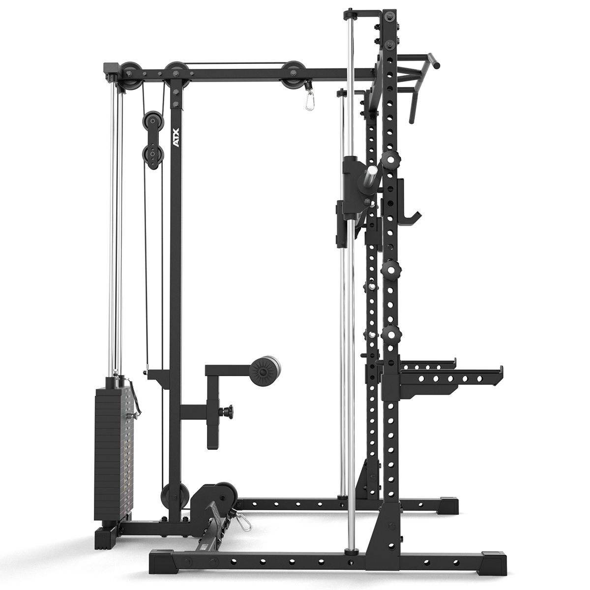 Half Rack komplettsett 510 med lat pulldown 100 kg og Smith Machine 196 cm - ATX