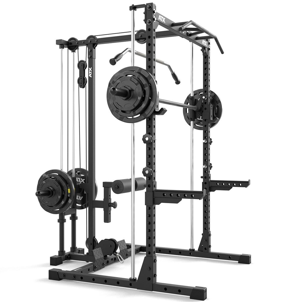 Oversikt Half Rack komplettsett 510 med lat pulldown plate load side