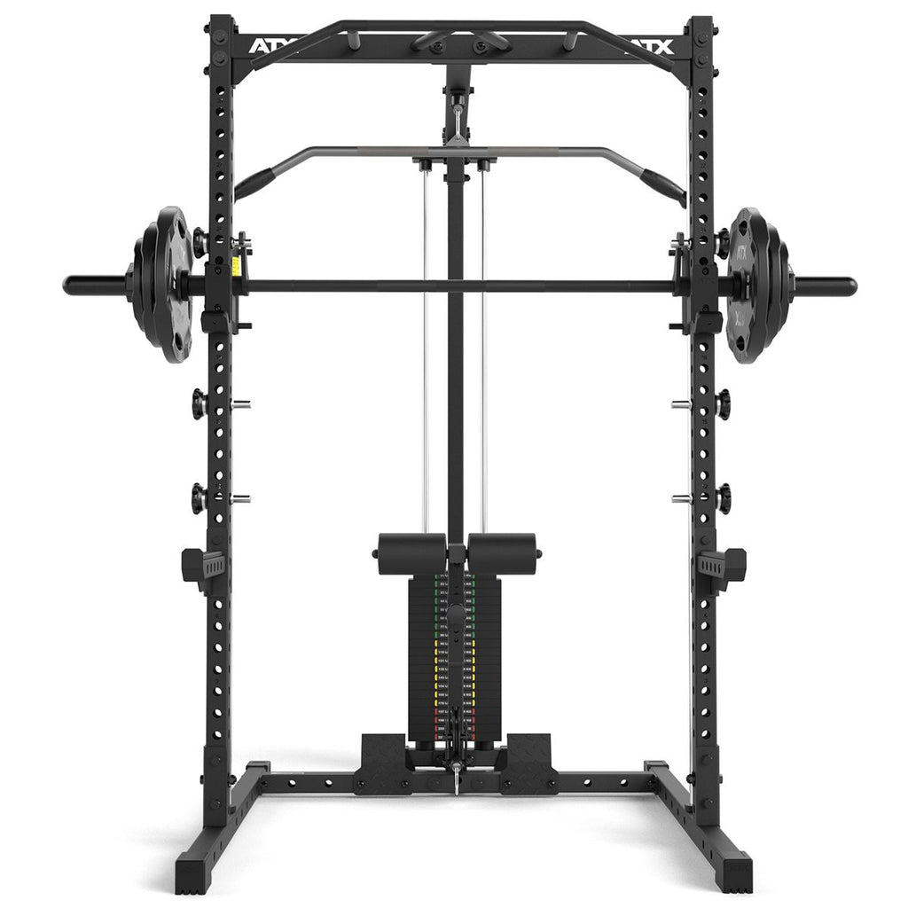 Half Rack komplettsett 510 med lat pulldown 100 kg og Smith Machine 196 cm - ATX