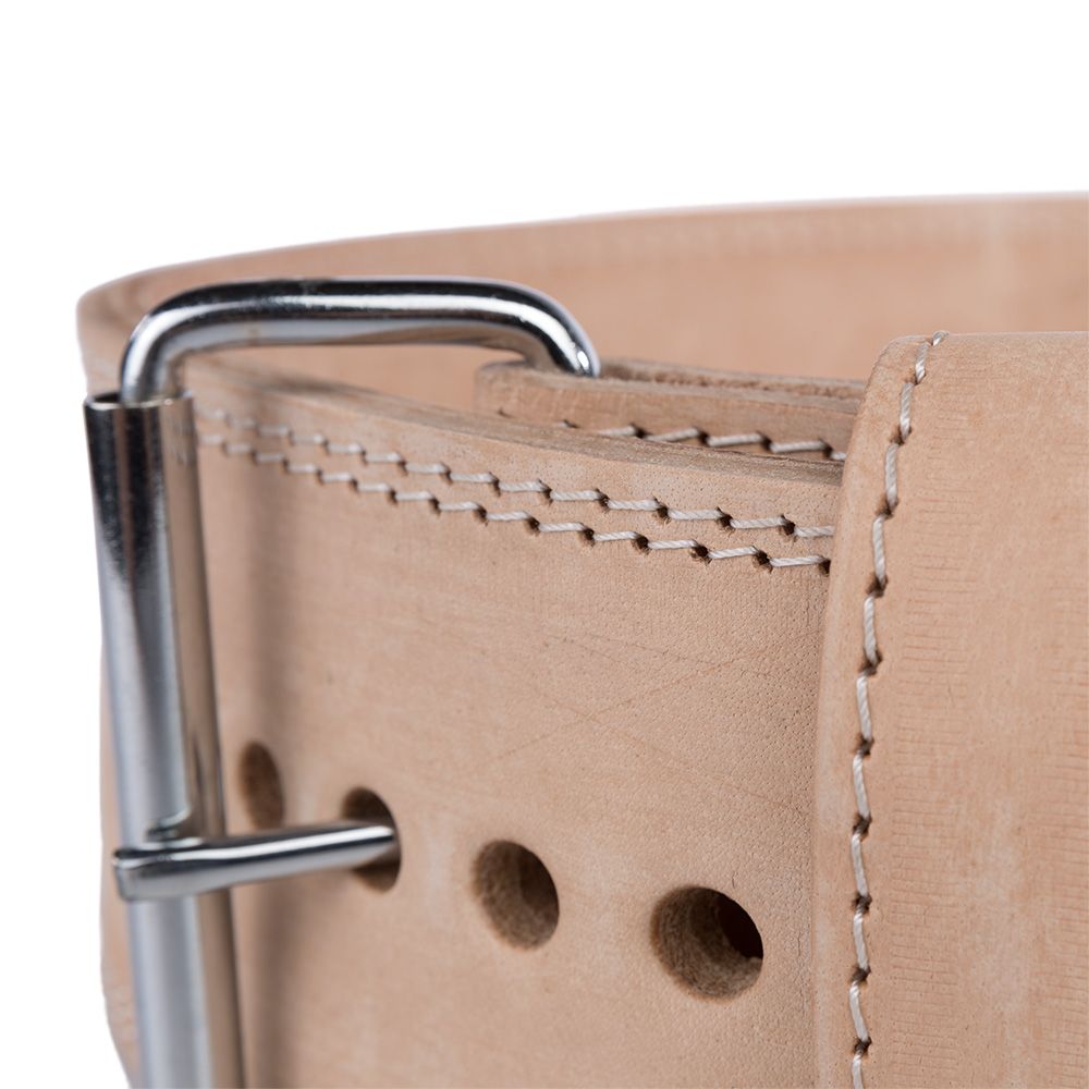 Detalj av Heavy Weight Lifting Belt ekte lær 10,5 cm str. L