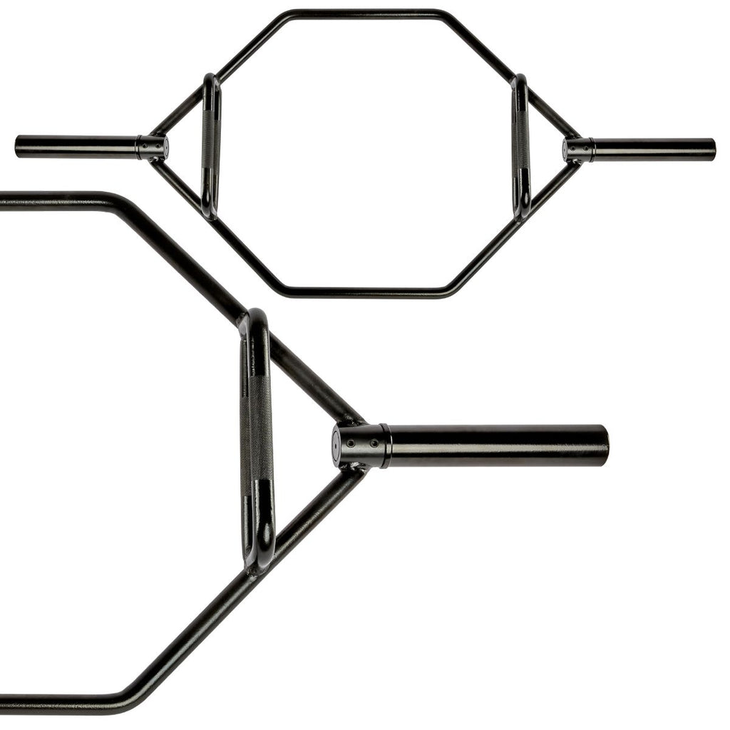 Hex Bar svart 142 cm 23 kg maks 250 kg bakside