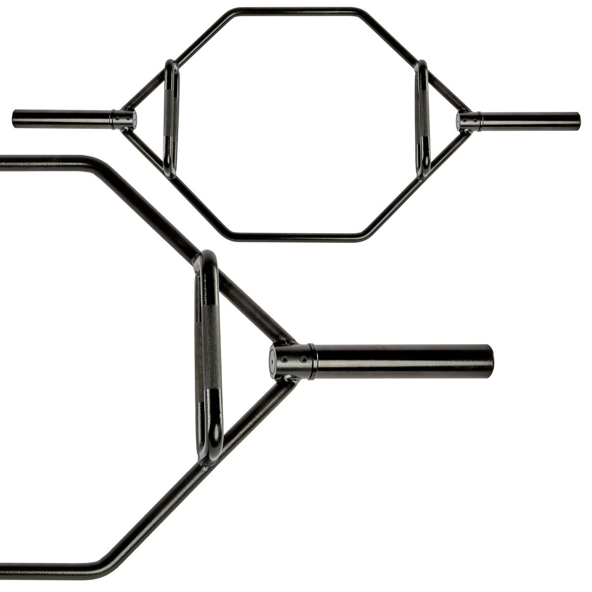 Hex Bar svart 142 cm 23 kg maks 250 kg bakside