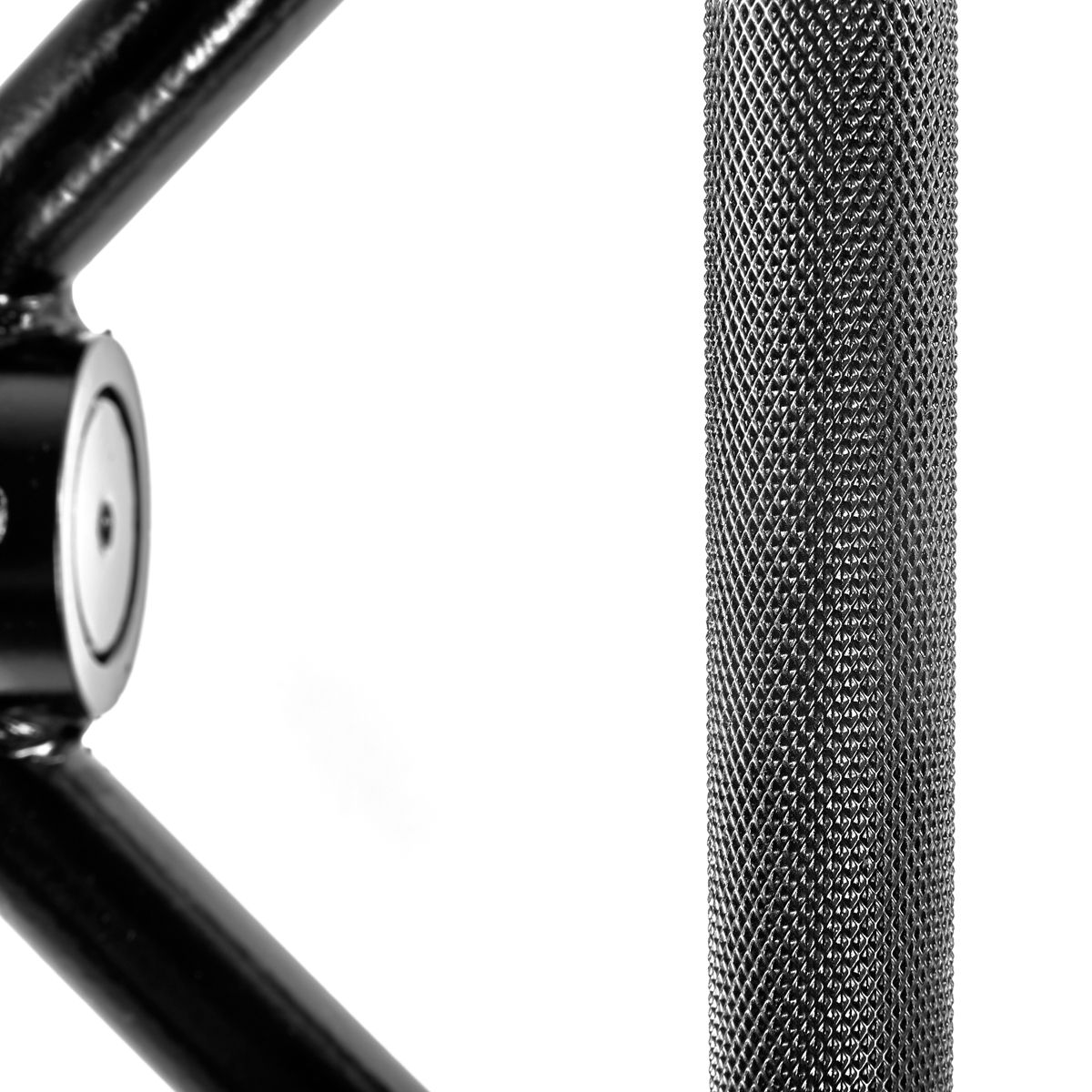 Hex Bar svart 142 cm 23 kg maks 250 kg nærbilde av rill