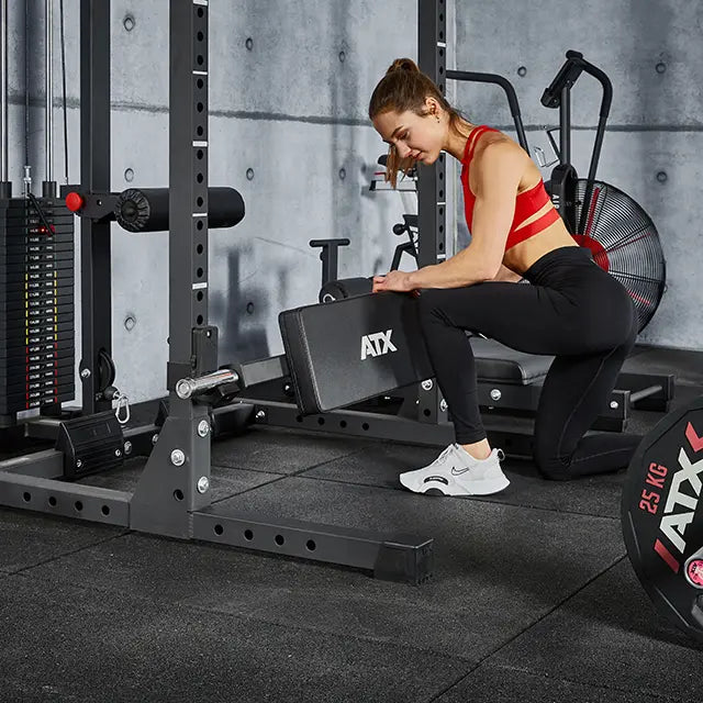 Hip Thrust rackable 200 kg belastning B-vare nærbilde