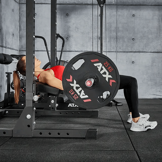 Hip Thrust rackable 200 kg belastning B-vare stålramme
