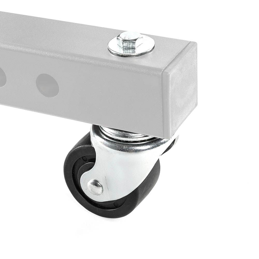 Hjulsett for Weight Plate Tree 4 ruller 200 kg per rull forfra