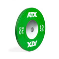 HQ-Rubber Bumper Plates Colour 10 kg grønn 450 mm fra ATX