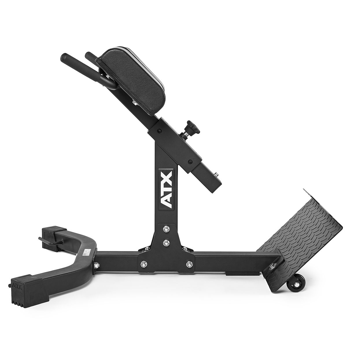 Montert Hyperextension ryggtrener 45° belastning 250 kg i treningsrom