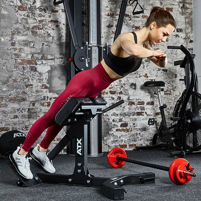 Hyperextension ryggtrener 45° for korsrygg og sete - ATX