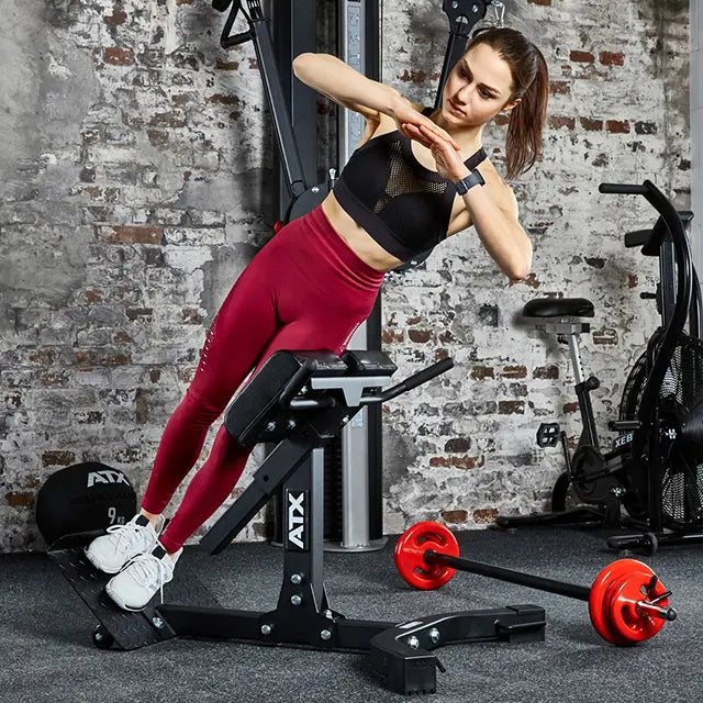 Hyperextension ryggtrener 45° for korsrygg og sete - ATX