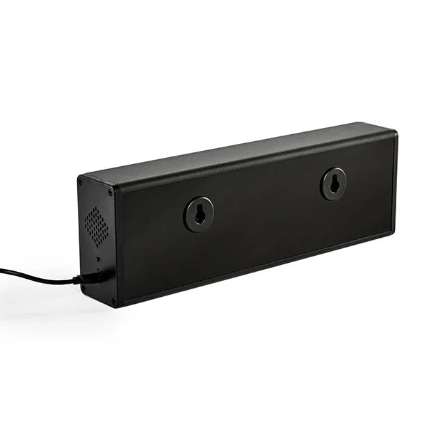 Sideview av Interval Timer medium med batteri og lader aluminium
