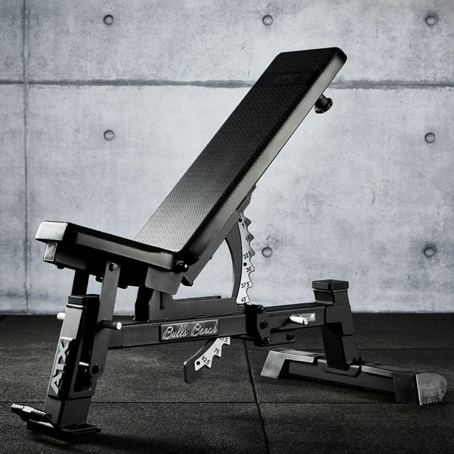 Justerbar treningsbenk Bulls Bench 600 kg kapasitet sideprofil