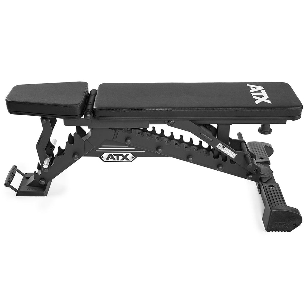 Detalj av justerbar treningsbenk Warrior 500 kg 14 posisjoner