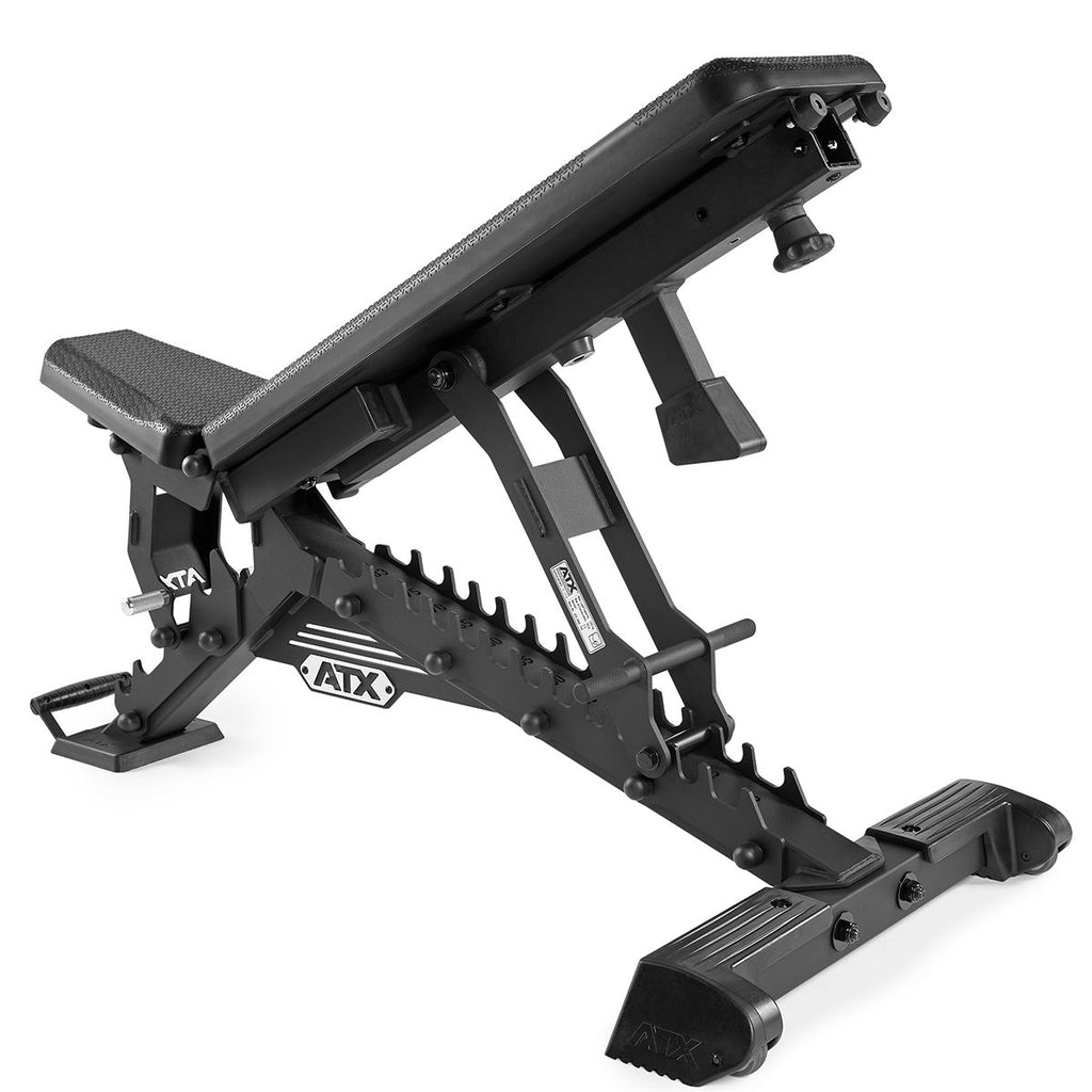 Justerbar treningsbenk Warrior PU 500 kg 48 kg montert