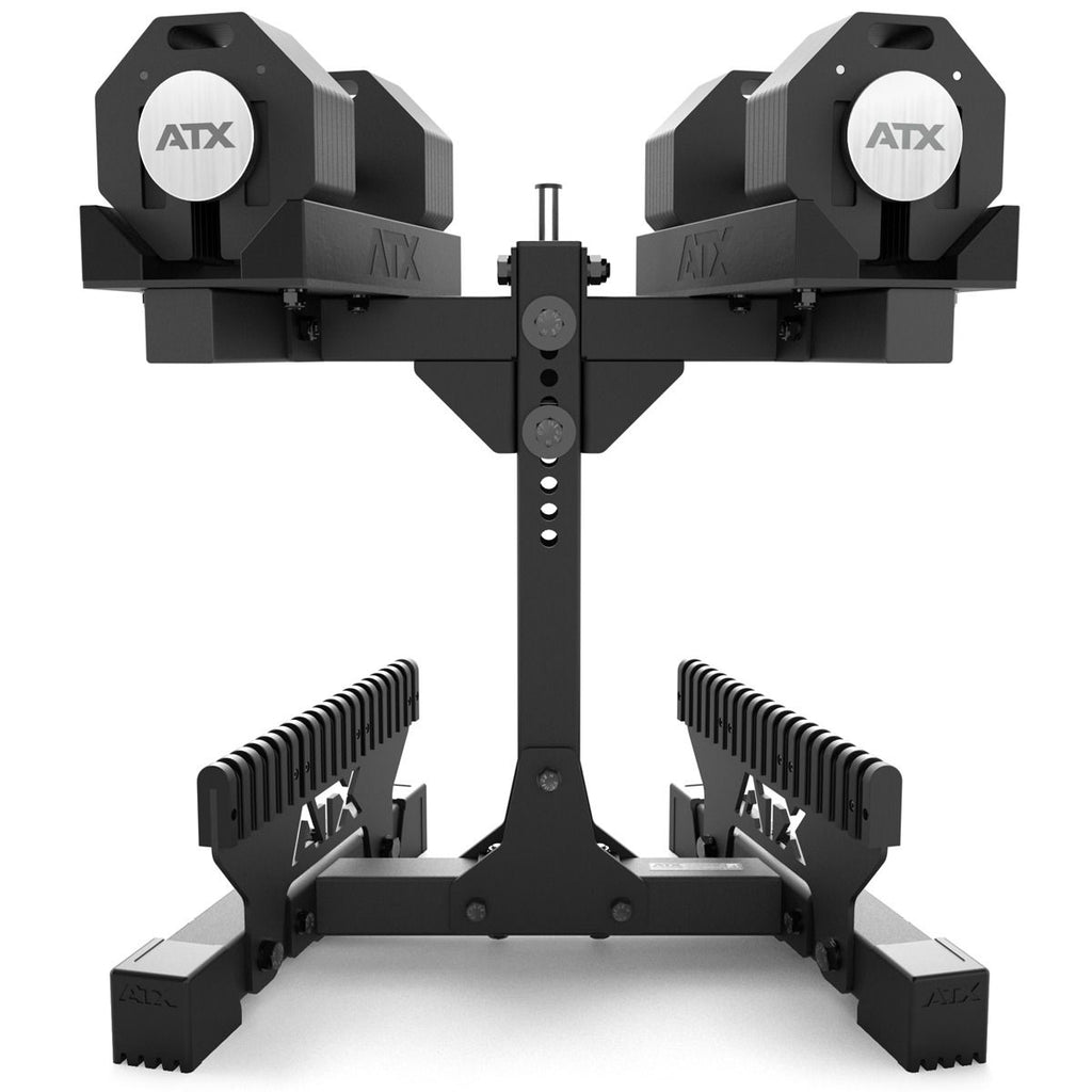 Justerbare håndvekter Octa 2 x 36 kg inkl. oppbevaringsstativ - ATX