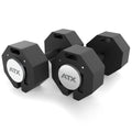 Justerbare håndvekter Octa 2 x 36 kg stål 35 mm grep forfra
