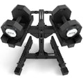Justerbare håndvekter Octa-Dumbbells 2 x 24 kg forfra