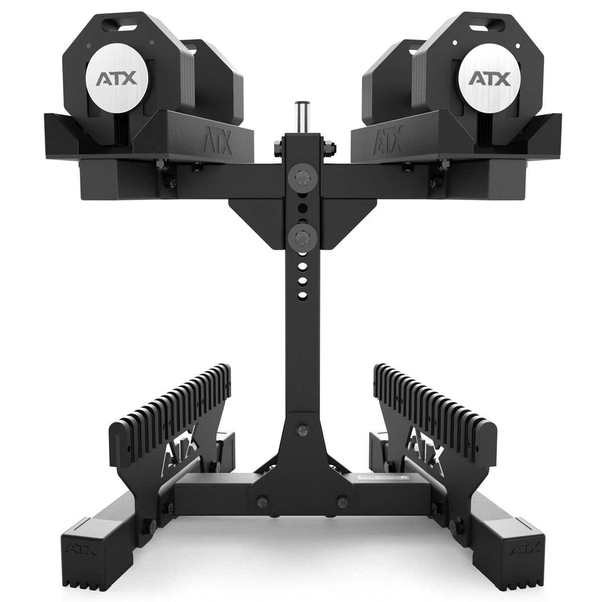 Montert stativ med Justerbare håndvekter Octa-Dumbbells 2 x 24 kg