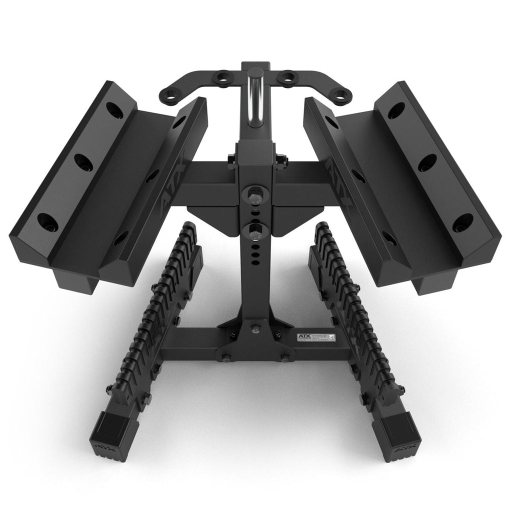 Justerbart håndvektstativ M 755 x 600 mm, 43 kg forfra