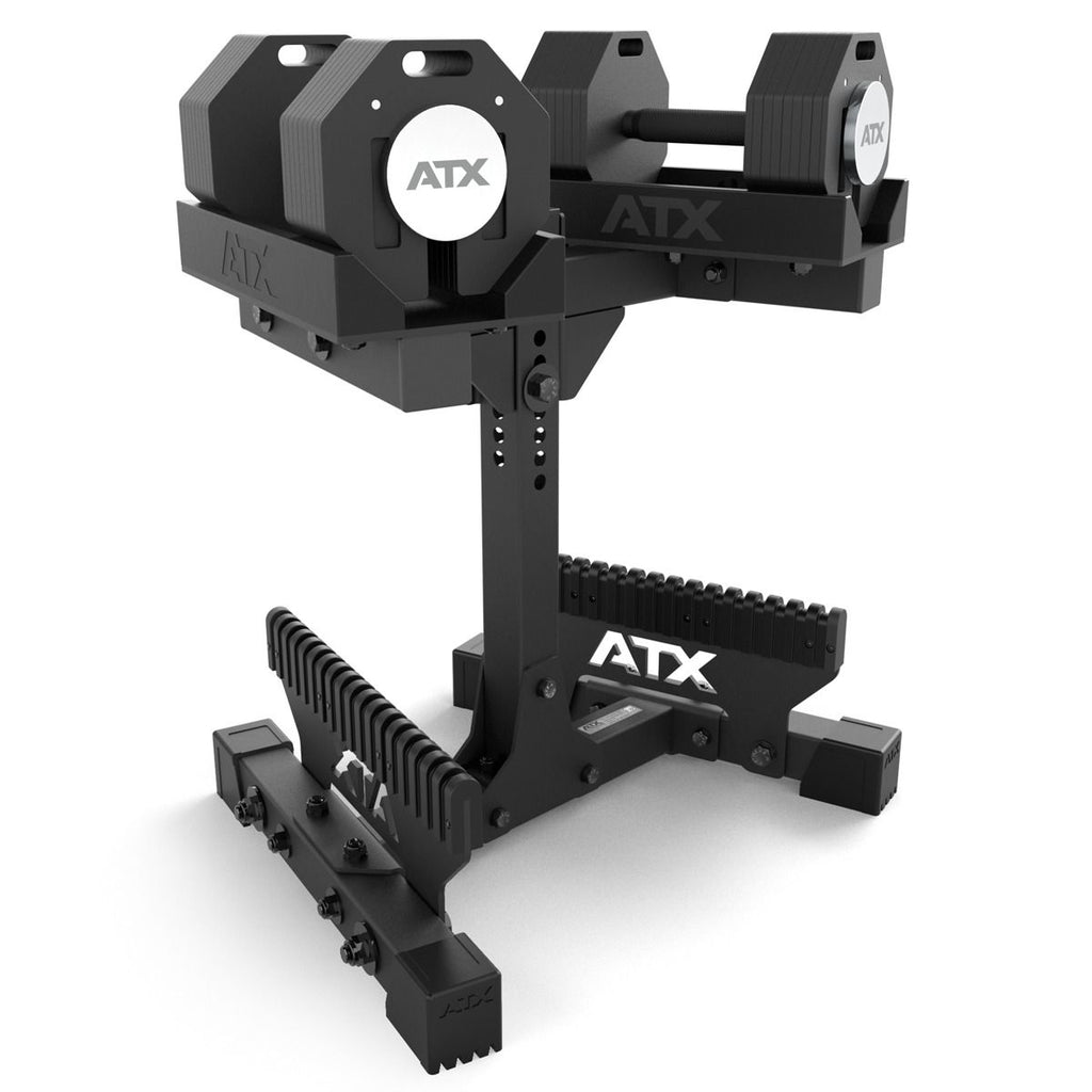 Justerbart håndvektstativ M 755 x 600 mm, 43 kg side
