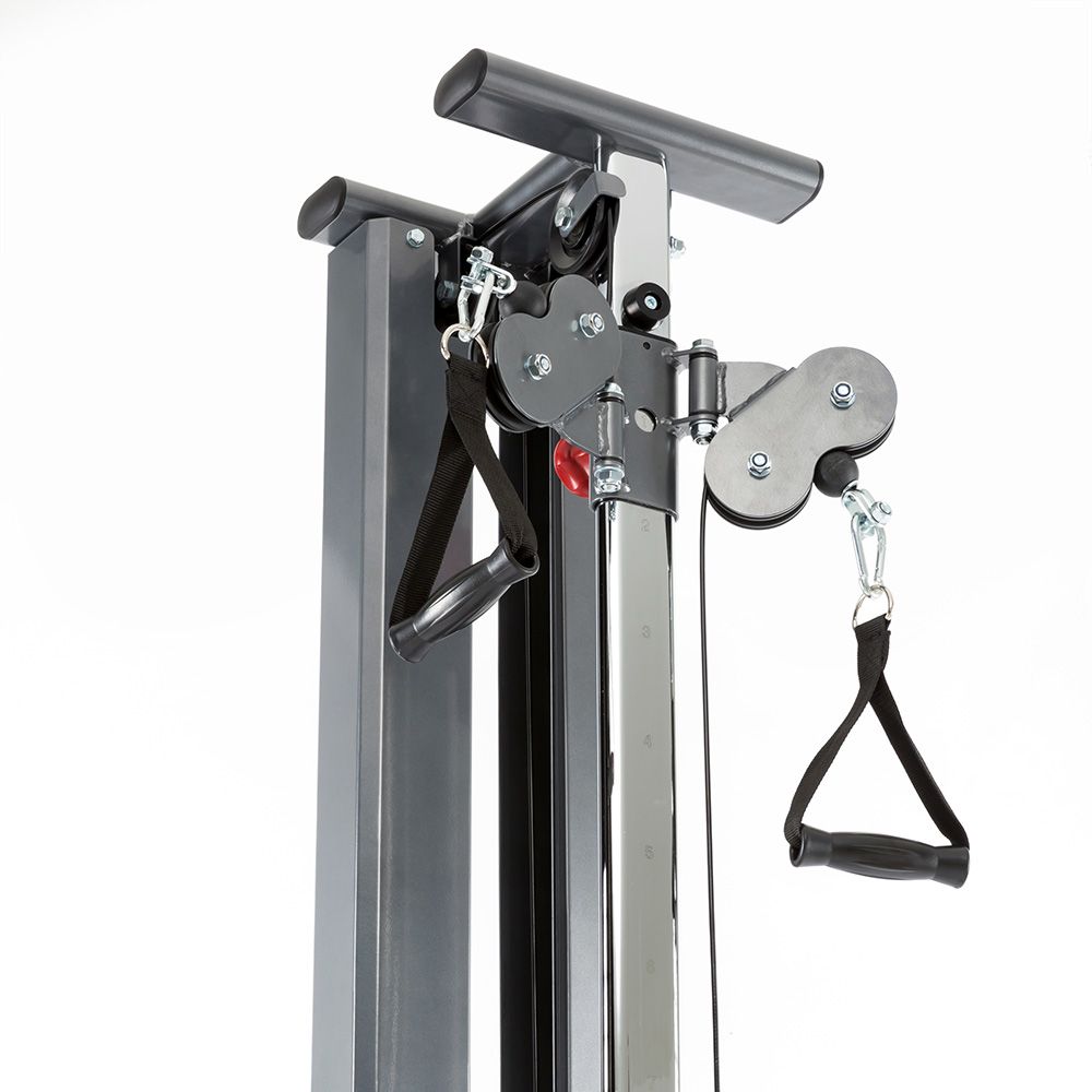 Kabelapparat med trinse 222 cm høyde 118 kg vektstativ